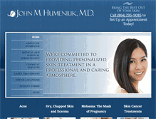 Tablet Screenshot of humeniukdermatology.com